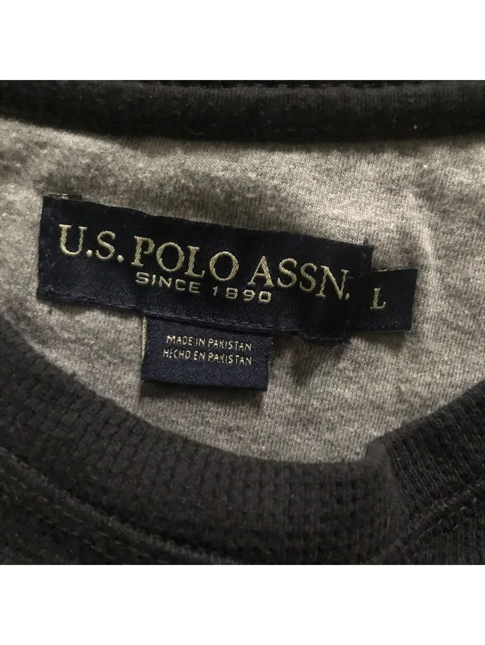 U.S. Polo Assn. Men's Long Sleeve Crew Neck Shirt Size L